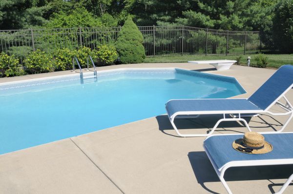 Poolside Concrete Installation in Hilliard