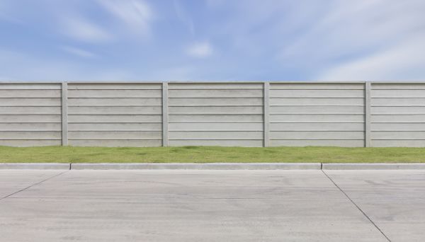 Concrete Fence Installation in Hilliard