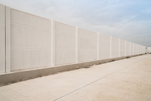 Concrete Fence Construction in Hilliard