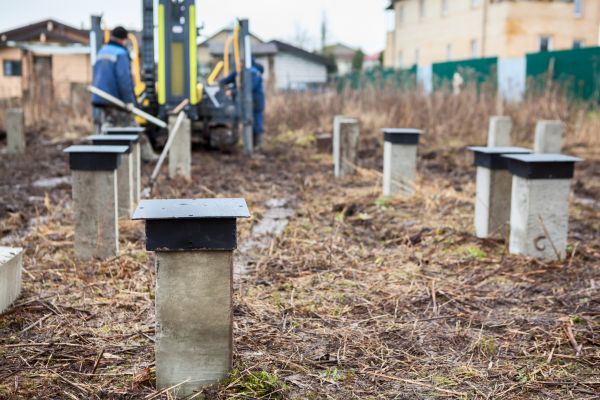 Concrete Piling Installation in Hilliard